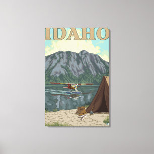 Struik Plane & Vist - Idaho Canvas Afdruk