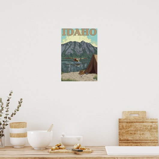 Struik Plane & Vist - Idaho Poster (Keuken)