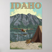 Struik Plane & Vist - Idaho Poster (Voorkant)