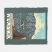 Struik Plane & Vist - Katmai, Alaska Fleece Deken (Voorkant (Horizontaal))