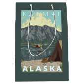 Struik Plane & Vist - Katmai, Alaska Medium Cadeauzakje (Voorkant)