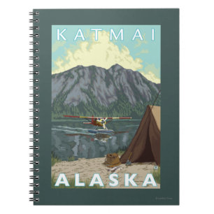 Struik Plane & Vist - Katmai, Alaska Notitieboek