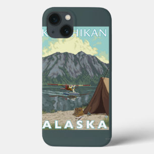 Struik Plane & Vist - Ketchikan, Alaska iPhone 13 Hoesje