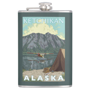 Struik Plane & Vist - Ketchikan, Alaska Heupfles