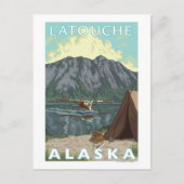 Struik Plane & Vist - Latouche, Alaska Briefkaart (Voorkant)