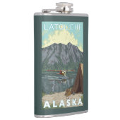 Struik Plane & Vist - Latouche, Alaska Heupfles (Rechts)