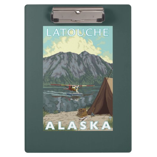 Struik Plane & Vist - Latouche, Alaska Klembord (Voorkant)
