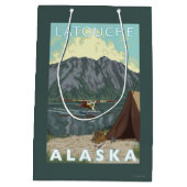Struik Plane & Vist - Latouche, Alaska Medium Cadeauzakje (Achterkant)