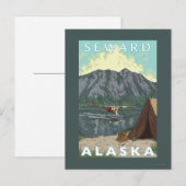 Struik Plane & Vist - Seward, Alaska Briefkaart (Voorkant / Achterkant)