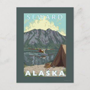 Struik Plane & Vist - Seward, Alaska Briefkaart
