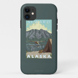Struik Plane & Vist - Seward, Alaska iPhone 11 Hoesje