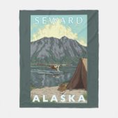 Struik Plane & Vist - Seward, Alaska Fleece Deken (Voorkant)