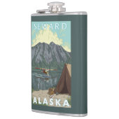 Struik Plane & Vist - Seward, Alaska Heupfles (Links)