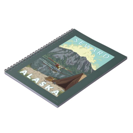 Struik Plane & Vist - Seward, Alaska Notitieboek (Linkerzijde)