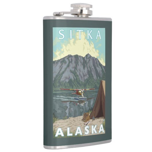 Struik Plane & Vist - Sitka, Alaska Heupfles (Rechts)