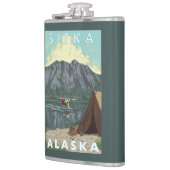 Struik Plane & Vist - Sitka, Alaska Heupfles (Links)