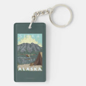 Struik Plane & Vist - Sitka, Alaska Sleutelhanger (achterkant)