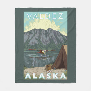 Struik Plane & Vist - Valdez, Alaska Fleece Deken