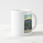 Struik Plane & Vist - Valdez, Alaska Grote Koffiekop (Voorkant rechts)