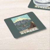 Struik Plane & Vist - Valdez, Alaska Kartonnen Onderzetters (Schuin)