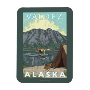 Struik Plane & Vist - Valdez, Alaska Magneet
