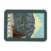 Struik Plane & Vist - Valdez, Alaska Magneet (Horizontaal)