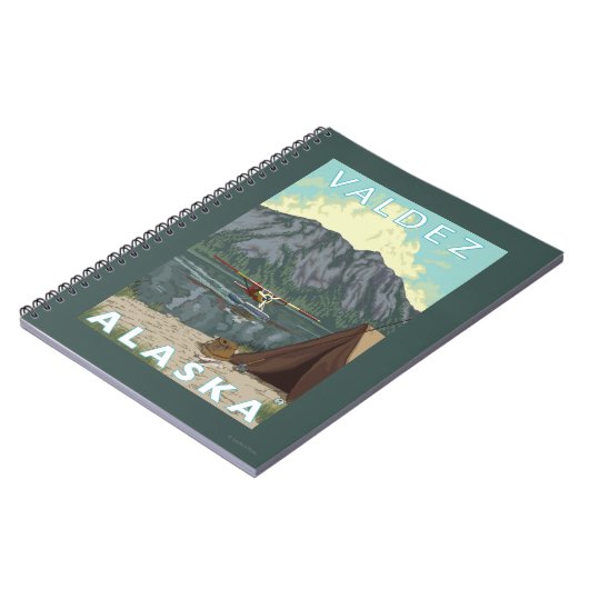 Struik Plane & Vist - Valdez, Alaska Notitieboek (Linkerzijde)