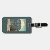 Struik Plane & Vist - Yellowstone National Bagagelabel (Voorkant horizontaal)