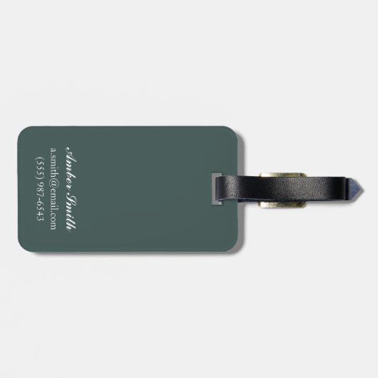 Struik Plane & Vist - Yellowstone National Bagagelabel (Achterkant horizontaal)