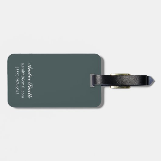 Struik Plane & Vist - Yellowstone National Bagagelabel (Achterkant horizontaal)