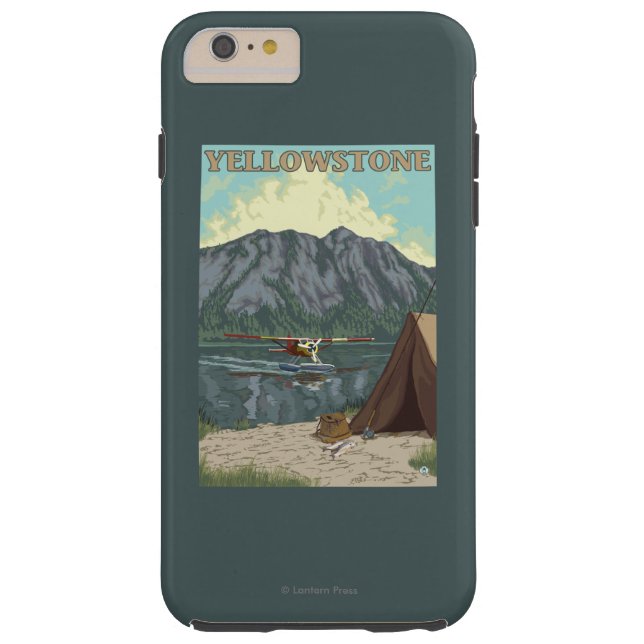 Struik Plane & Vist - Yellowstone National Case-Mate iPhone Case (Achterkant)