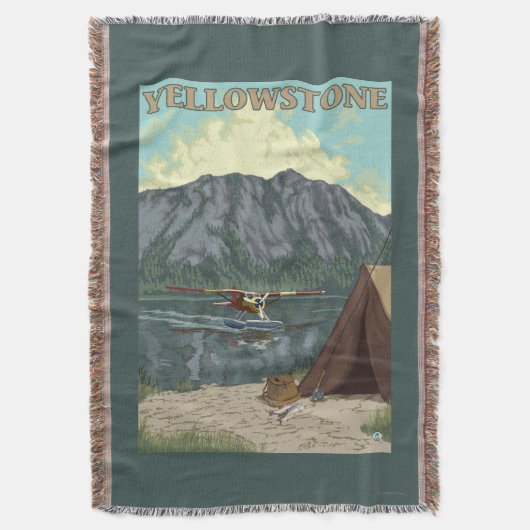 Struik Plane & Vist - Yellowstone National Deken (Voorkant Verticaal)