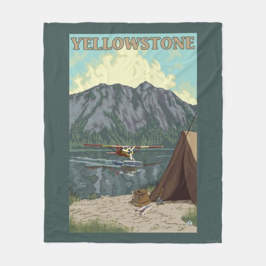 Struik Plane & Vist - Yellowstone National Fleece Deken (Voorkant)
