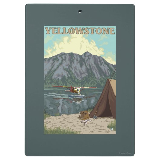 Struik Plane & Vist - Yellowstone National Klembord (Achterkant)