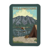 Struik Plane & Vist - Yellowstone National Magneet (Verticaal)