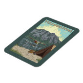 Struik Plane & Vist - Yellowstone National Magneet (Linkerzijde)