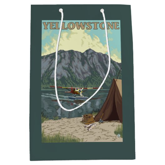 Struik Plane & Vist - Yellowstone National Medium Cadeauzakje (Voorkant)