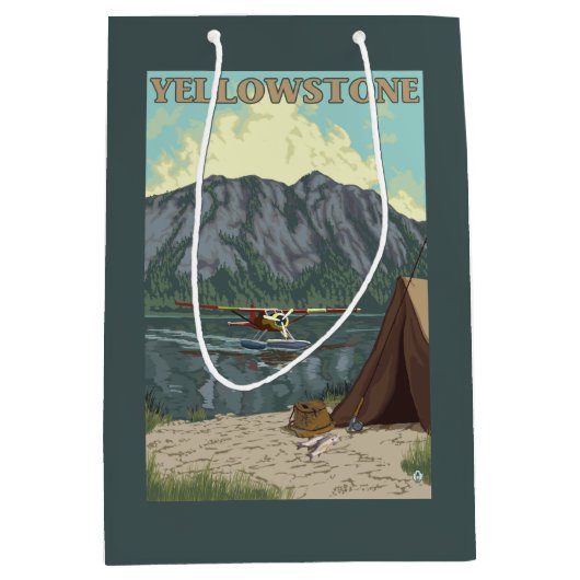 Struik Plane & Vist - Yellowstone National Medium Cadeauzakje (Voorkant)