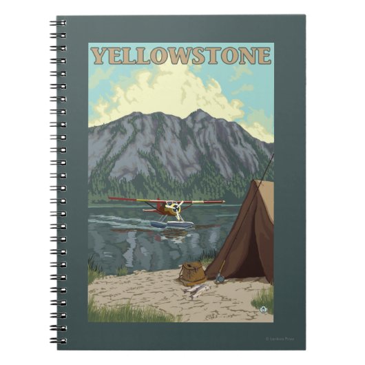 Struik Plane & Vist - Yellowstone National Notitieboek (Voorkant)