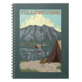 Struik Plane & Vist - Yellowstone National Notitieboek (Voorkant)