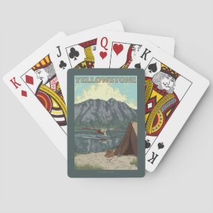 Struik Plane & Vist - Yellowstone National Pokerkaarten