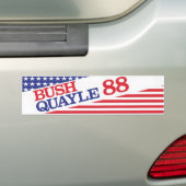 struik Quayle Bumpersticker 1988 (Op auto)