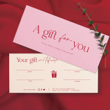 Struik Roze Schoonheidssalon Gift Kaart