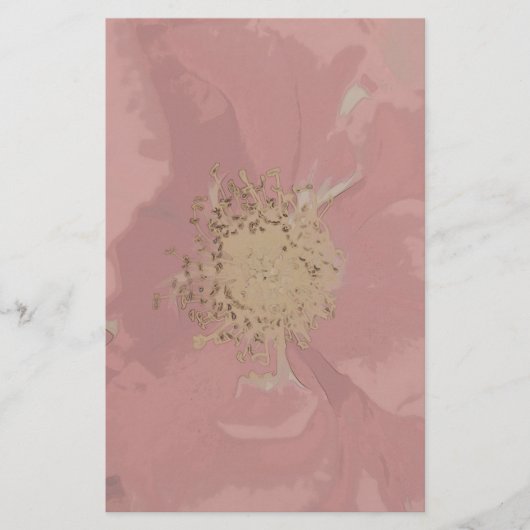 Struik Rozen DullPastel Briefpapier (Voorkant)