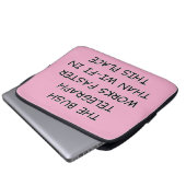 Struik telegraaf laptop sleeve (Voorkant onderkant)