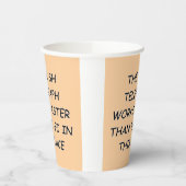 Struik telegraaf papieren bekers (Links)