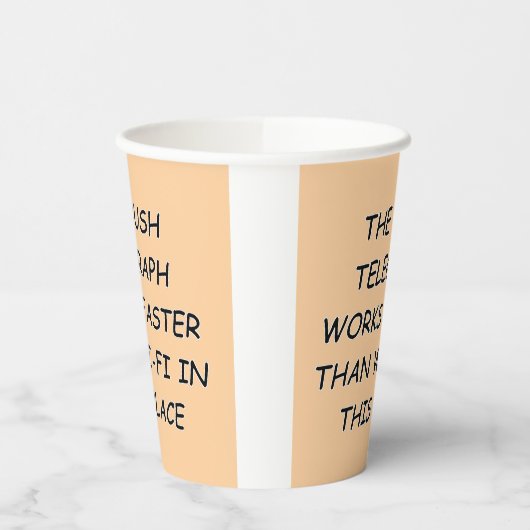 Struik telegraaf papieren bekers (Links)