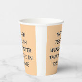 Struik telegraaf papieren bekers (Rechts)