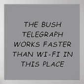 Struik telegraaf poster (Voorkant)