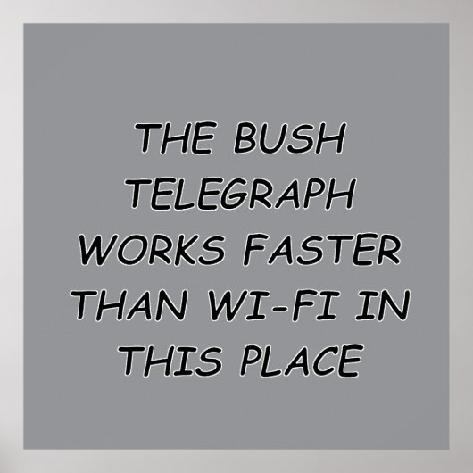 Struik telegraaf poster (Voorkant)